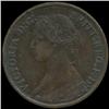 1866 Britain Victoria Farthing High Grade (COI-7056)
