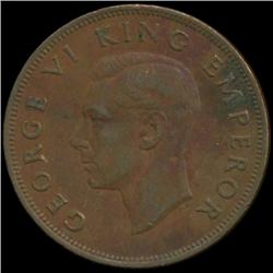 1941 New Zealand Penny George VI Hi Grade (COI-6970)
