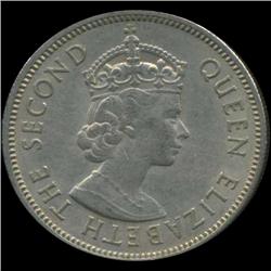 1958 Fiji Florin Elizabeth Hi Grade RARE (COI-6997)
