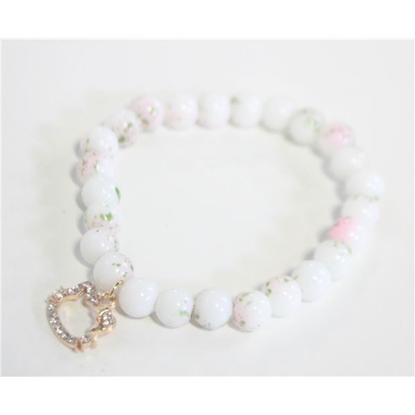 TREE AGATE GEMSTONE BRACELET WITH