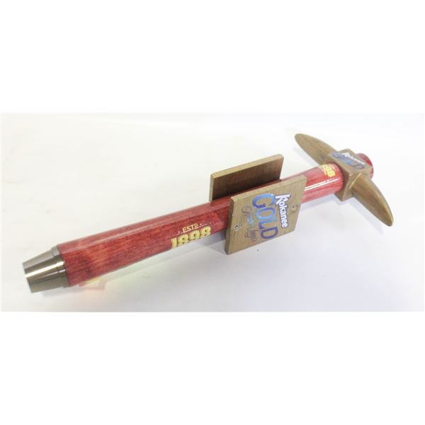 KOKANEE GOLD BEER TAP HANDLE PROSPECTING PICK