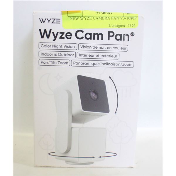 NEW WYZE CAMERA PAN V3-1080P