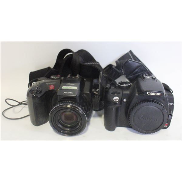 CANON EOS REBEL XT CAMERA BODY NO BATTERY &