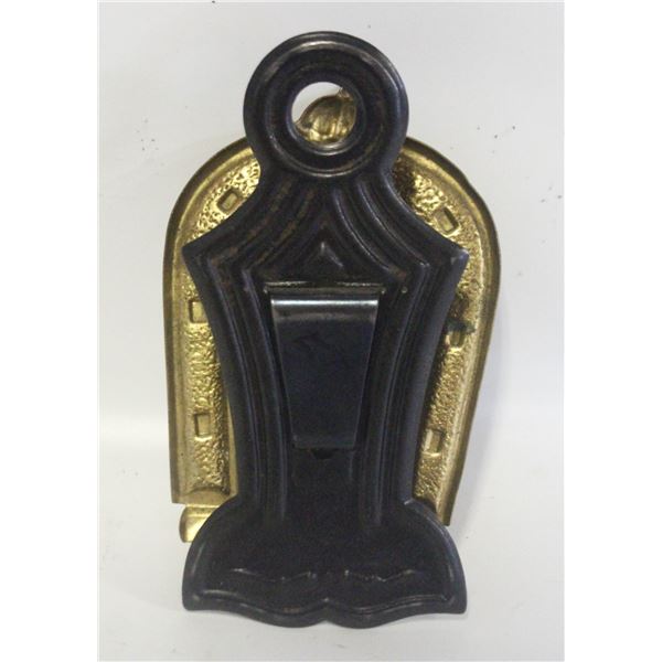 VTG 1901 BRASS GOOD LUCK CLIP
