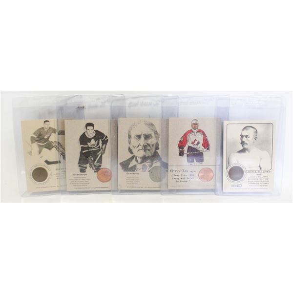 5 AUTHENTICATED INK COIN HOCKEY