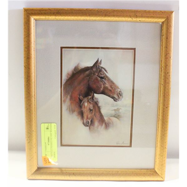 VINTAGE FRAMED RUANE MANNING HORSE