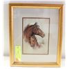 Image 1 : VINTAGE FRAMED RUANE MANNING HORSE