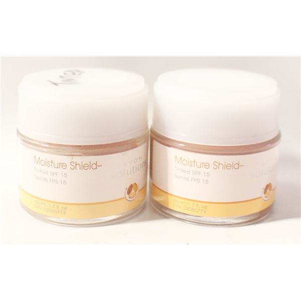 2 X AVON MOISTURE SHIELD TINTED SPF15