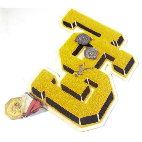 VINTAGE LETTERMAN PATCH WITH MEDALS