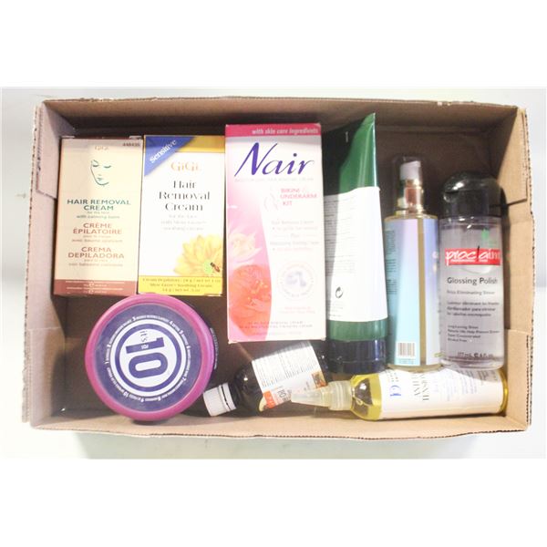FLAT OF VARIOUS HAIR TREATMENT