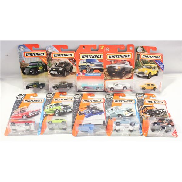 10 MATCHBOX DIECAST SEALED