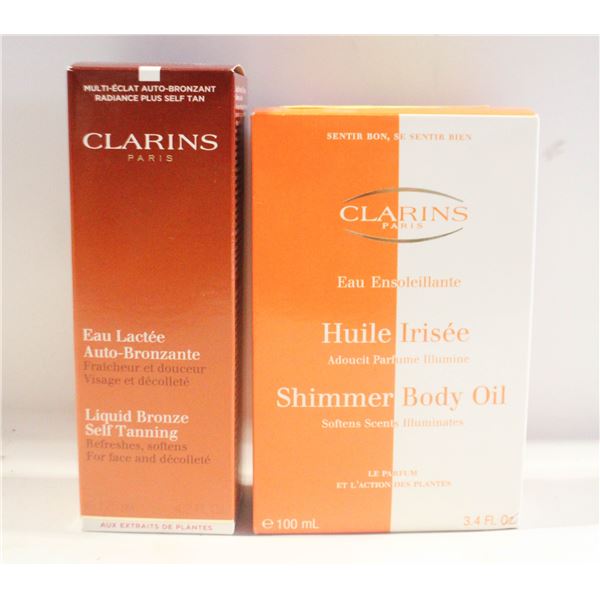 NEW CLARINS PARIS SHIMMERING BODY OIL &