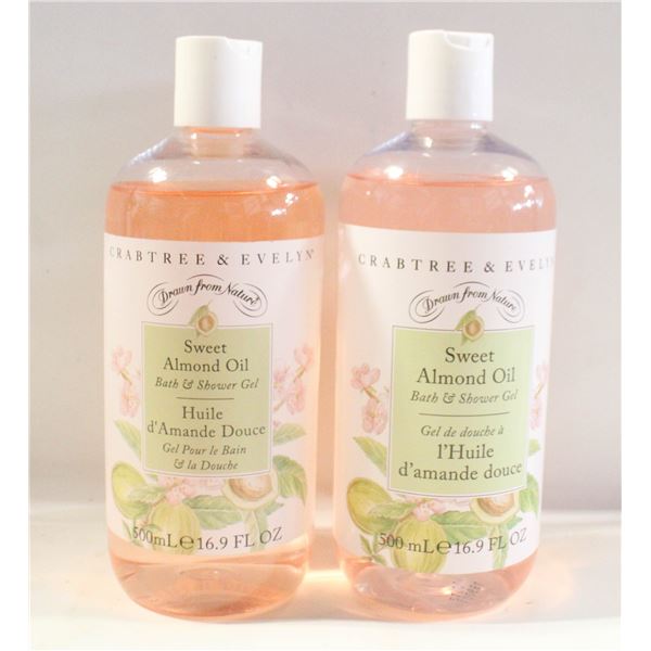 2 X 500ML BTTLES OF CRABTREE & EVELYN