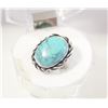 Image 1 : 925 SILVER SIZE 7 SEMI-PRECIOUS RING