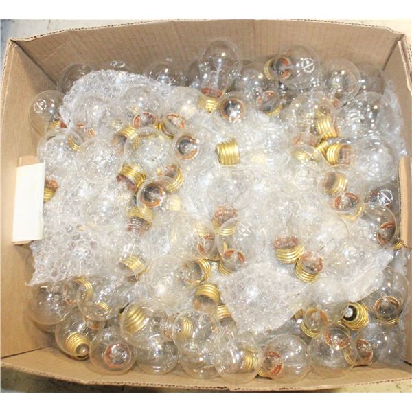 LARGE BOX OF LIGHT BULBS APPROX 200 QTY