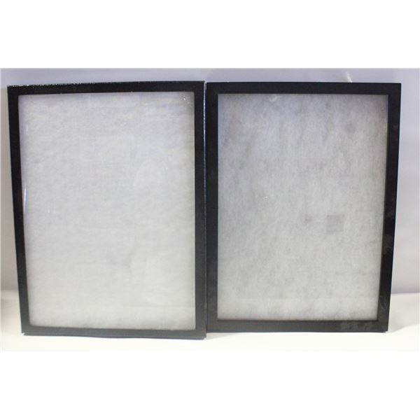 2 - 16" X 12" SHADOW BOXES (1 LATCHED)