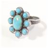Image 1 : VINTAGE STERLING SILVER TURQUOISE RING
