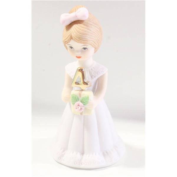 BIRTHDAY GIRLS ENESCO FIGURINE AGE 4