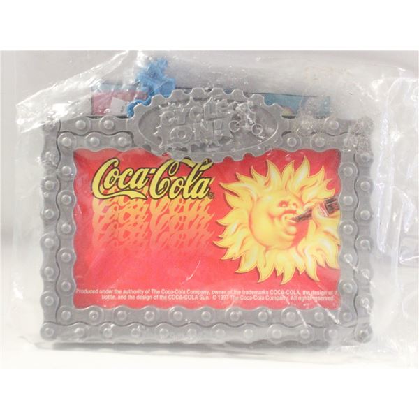 VINTAGE NEW COCA COLA LISCENCE PLATE