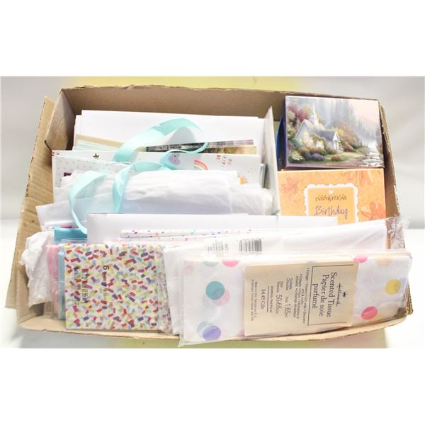 CRAFT SUPPLIES- BOX LOT ASSORTED