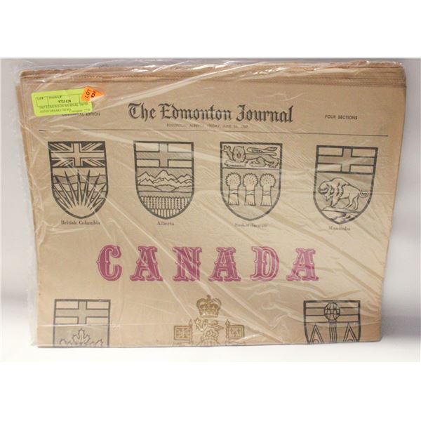 1967 EDMONTON JOURNAL 100TH ANNIVERSARY NEWS