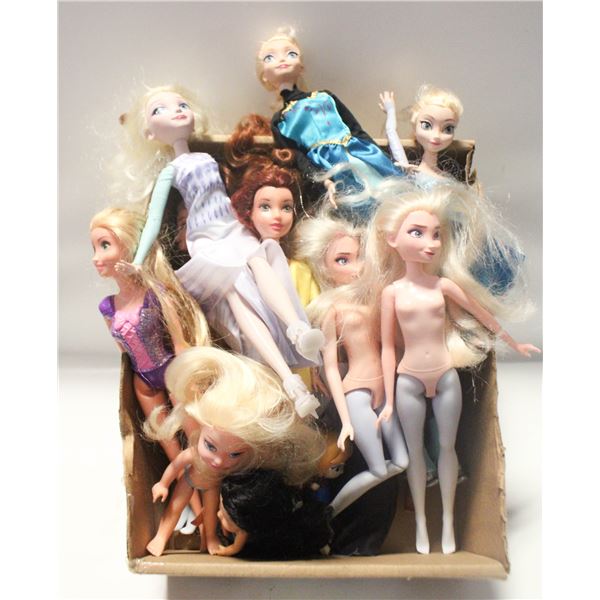LARGE COLLECTION OF DISNEY DOLLS MAINLY