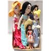 Image 1 : 4 DIFFERENT GENUINE DISNEY PLUSH PRINCESS