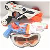 Image 1 : NERF GUN/GOGGLES ETC