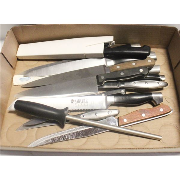 FLAT OF SABATIER/JA HENKLES AND OTHER KNIVES