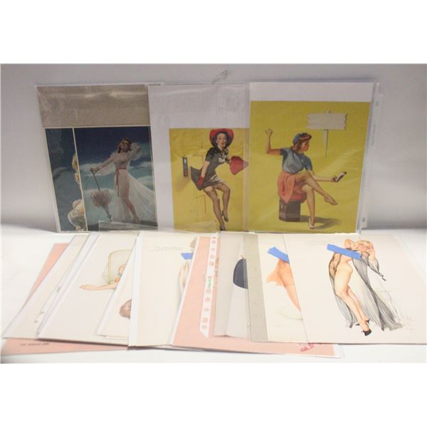 LOT OF VINTAGE PINUP GIRLS