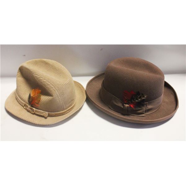 PAIR BILTMORE MENS HATS