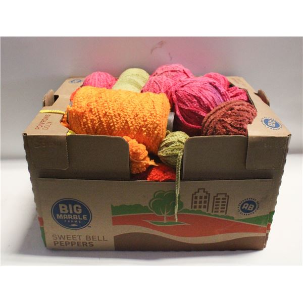 LOT OF MIXED YARN