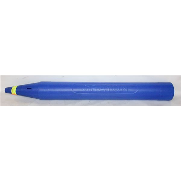 CRAYON BLUE COIN BANK APPROX 36" TALL