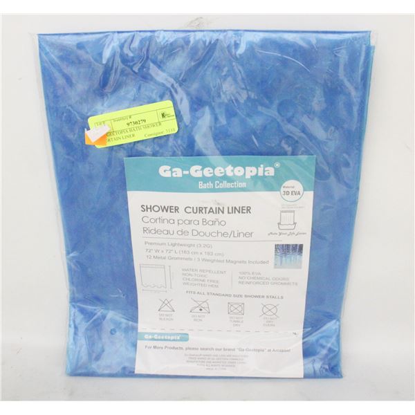 GAGEETOPIA BATH SHOWER CURTAIN LINER