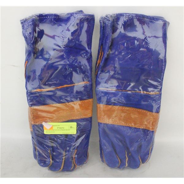 2 PACK BLUE LEATHER HEAT RESISTENT
