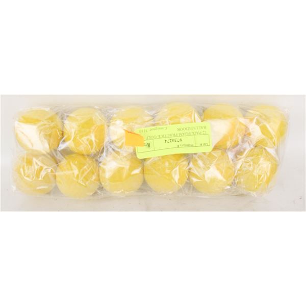 12 PACK FOAM PRACTICE GOLF BALLS INDOOR