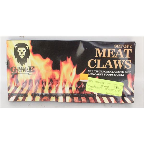 2 PACK GRILL STYLE MEAT CLAWS MEAT