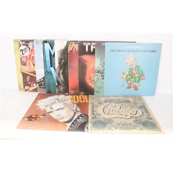 11 VARIOUS CLASSIC ROCK VINYL RECORDS LPS
