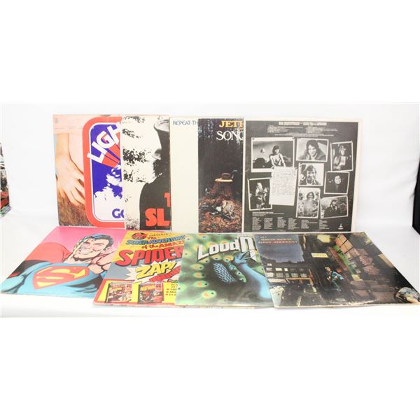 11 VARIOUS CLASSIC ROCK VINYL RECORDS LPS