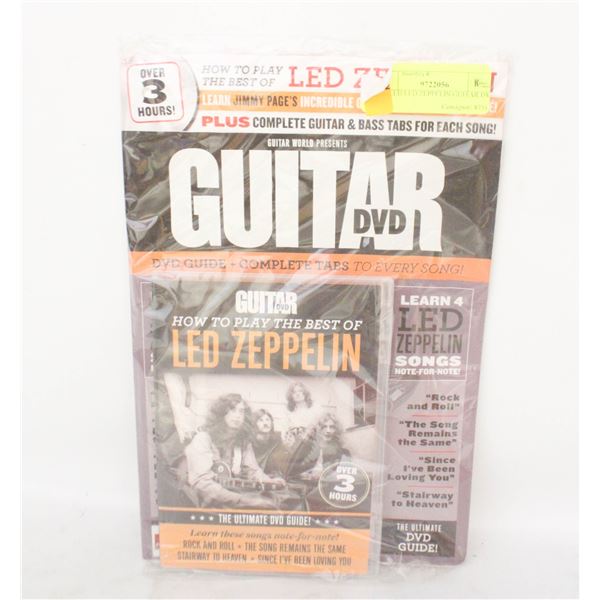 SEALED LED ZEPPELIN GUITAR DVD