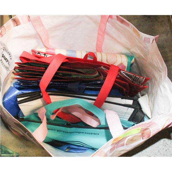 RE-USEABLE SHOPPING BAGS/TOTES- ASSORTED