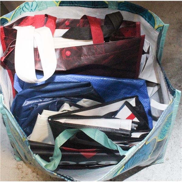 RE-USEABLE SHOPPING BAGS/TOTES- ASSORTED