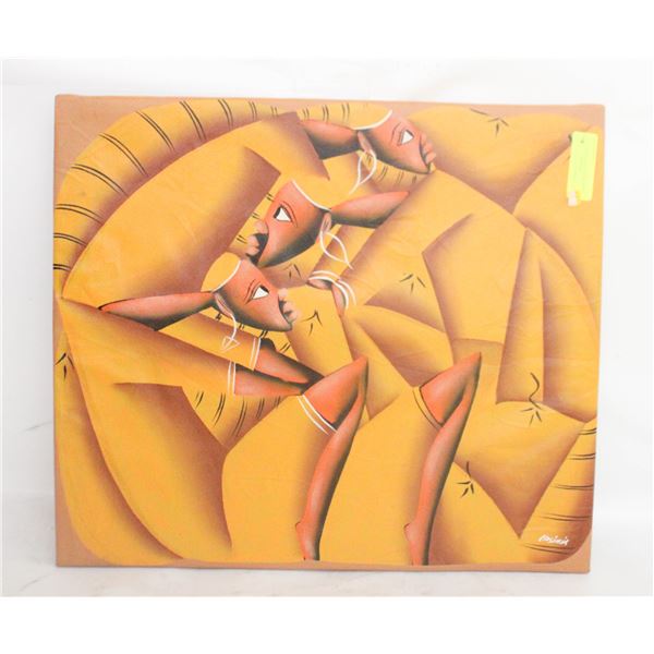LARGE AFRICAN PAINTING