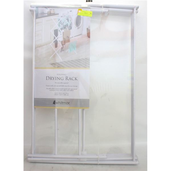 FOLDING CLOTHES DRYING RACK- NEW- 42 X 30 X 14