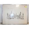 Image 1 : 24X30 CHARCOAL SKETCH ORIGINAL WALL ART