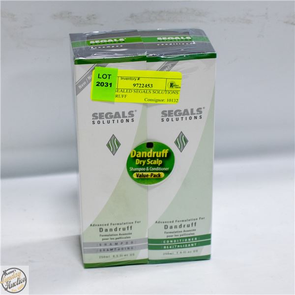 NEW SEALED SEGALS SOLUTIONS DANDRUFF