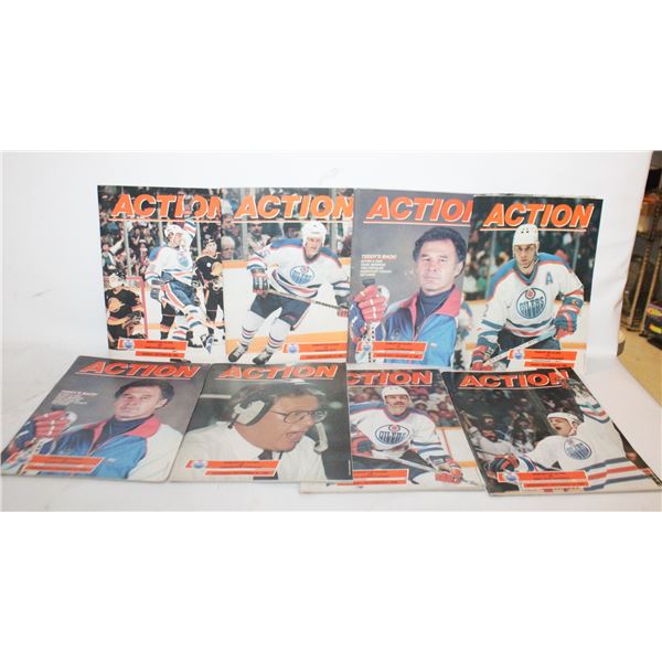 8X 1986 OILERS PROGRAM’S GRETZKY