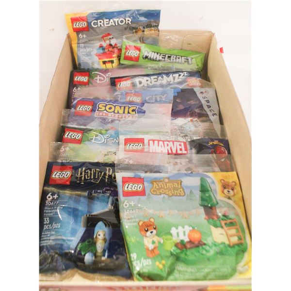 LEGO LOT OF 10 NEW POLYBAGS SANTA DRACO