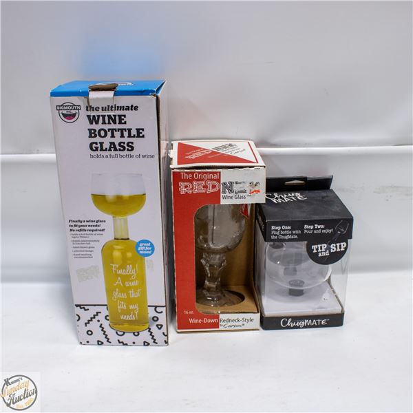 3 SPECIALTY GLASSES FOR WINE LOVERS