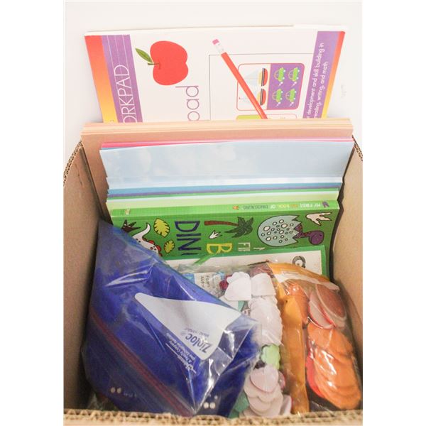COLORING SUPPLIES- BOX LOT ASSORTED